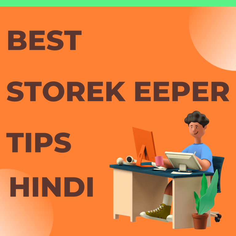 Best storekeeper tips tricks hindi | How to become storekeeper